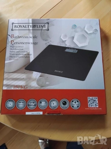 Домакинки кантар за телесно тегло до 180кг с LCD дисплей