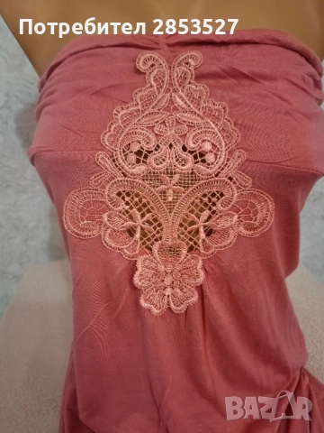 Марков Дамски Топ с бродерия, снимка 3 - Корсети, бюстиета, топове - 34452645