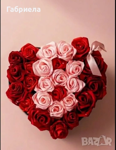 🌹 Ръчно изработени сатенени букети – вечна красота! 🌹, снимка 6 - Други услуги - 54028052