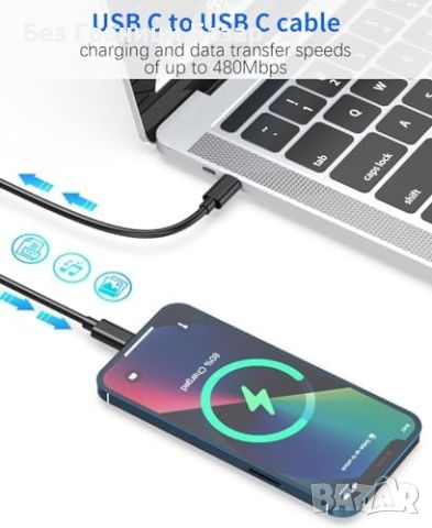 Нова Мощно 45W PD USB Type C зарядно за Samsung Стенен адаптер Самсунг, снимка 2 - Селфи стикове, аксесоари - 46616828