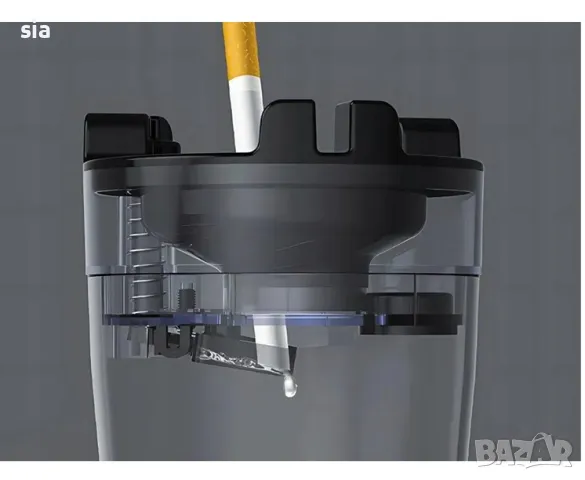 Пепелник за кола с воден филтър, снимка 3 - Аксесоари и консумативи - 49723106