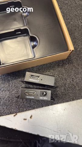 4К HDMI екстендер през FTP RJ-45 (Cat 5e/6, до 50м,Комплект), снимка 2 - Кабели и адаптери - 52623077