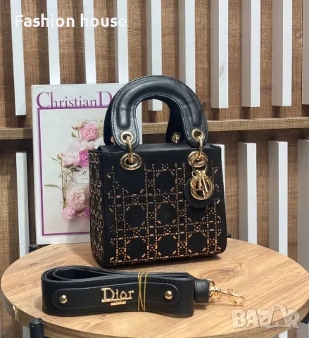 Dior с камъни чанта , снимка 3 - Чанти - 48378377