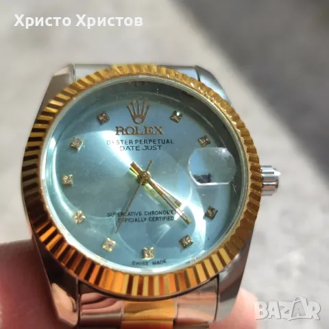 Дамски луксозни часовници 6 цвята Rolex Oyster Perpetual Datejust bicolour , снимка 3 - Дамски - 46997682