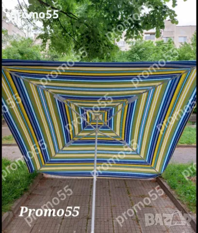 Голям Градински Чадър 250х250см., снимка 5 - Градински мебели, декорация  - 50388440