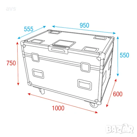 Кейс Infinity Case for 2x Furion W602 WashBeam, снимка 4 - Други - 48822262