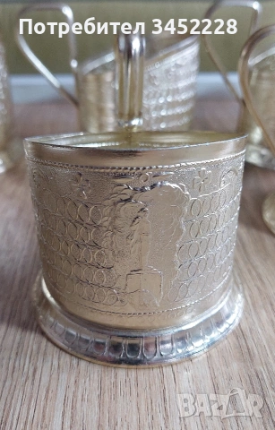 Подстакани Русия за ценители 6 броя , снимка 4 - Антикварни и старинни предмети - 54243651