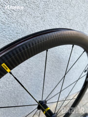 Карбонови капли "Mavic Cosmic Pro Carbon, Clincher UST 45", снимка 4 - Части за велосипеди - 45169306