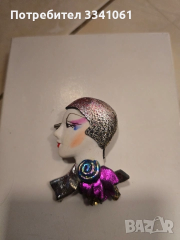 Винтидж брошка, снимка 2 - Антикварни и старинни предмети - 53388871