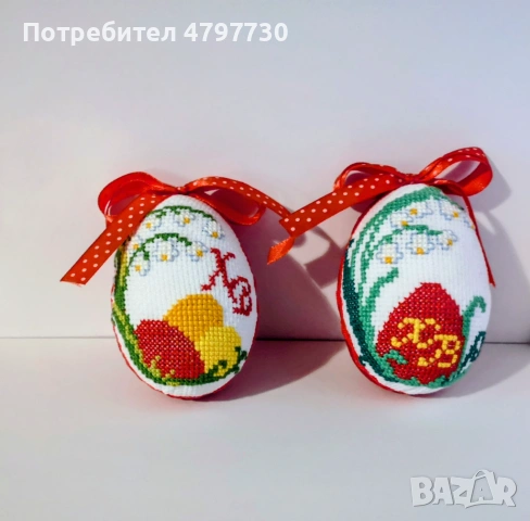 Яйца с бродерия 8 см , снимка 3 - Други стоки за дома - 54204034