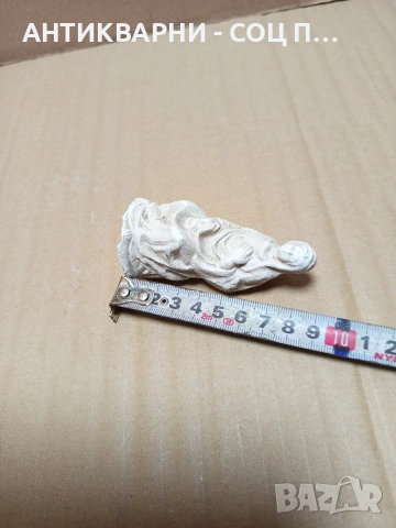 Стара Малка Репродукция Гипсова Фигурка На Дева Мария. , снимка 9 - Антикварни и старинни предмети - 53067358