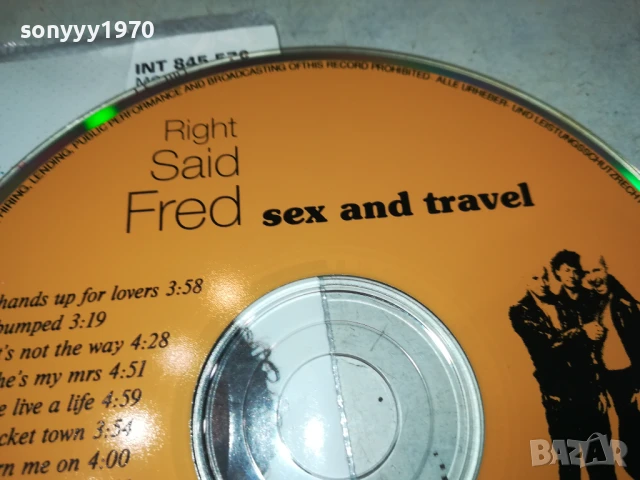 RIGHT SAID FRED CD-MADE IN GERMANY 0907251639, снимка 13 - CD дискове - 50964317