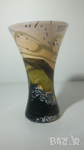 Ваза Gozo glass подписана, снимка 4 - Вази - 51055514