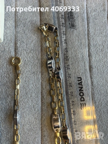 Златни гривни 14карата и ланец , снимка 7 - Гривни - 53666346