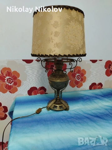 Бронзова лампа Арт Нуво