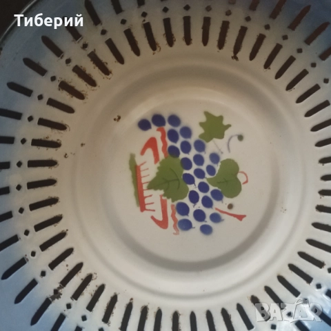 Емайлирана панера/фруктиера, снимка 11 - Аксесоари за кухня - 52015264