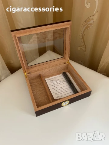 Стилен хумидор за пури – кедрово дърво, до 20 пури | 2 цвята, снимка 4 - Табакери - 47351628