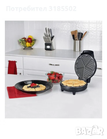 Гофретник Voltz,1200W, 5 гнезда, Инокс, снимка 10 - Гофретници - 50851940