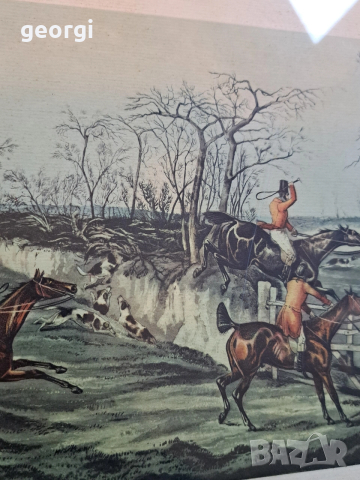 картина на ловна сцена 32/4, снимка 9 - Картини - 53159698