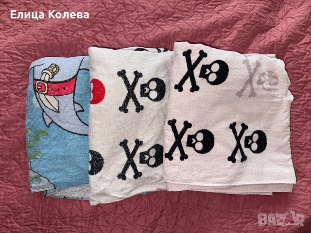 3 броя детско пончо/ хавлия, снимка 2 - Хавлии и халати - 52943051