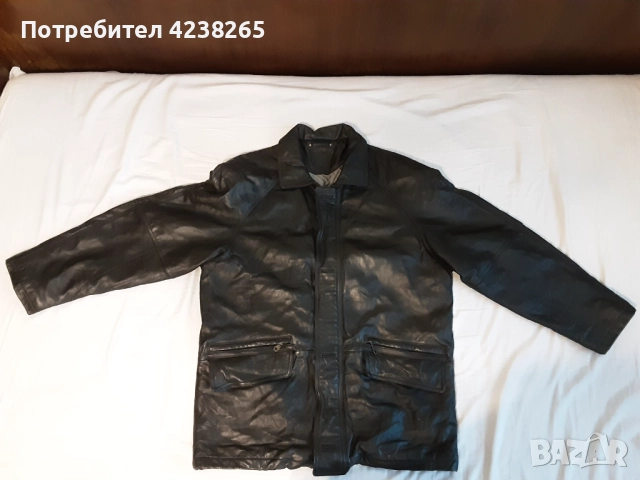 кожено яке черно Rover&Jakes