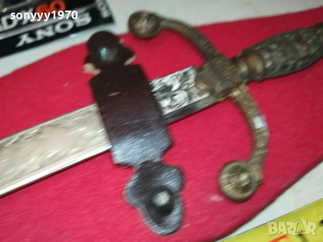 КОЛЕКЦИОНЕРСКИ МЕЧ 40СМ ОТ ФРАНЦИЯ 1610251909, снимка 12 - Антикварни и старинни предмети - 52078923