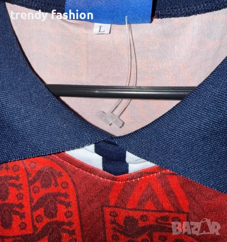 Англия – ретро футболна тениска , снимка 3 - Футбол - 53653291