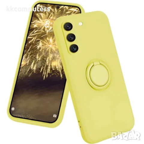 Samsung Galaxy A35 (A356B) Силиконов кейс bSmart Finger Grip и Протектор