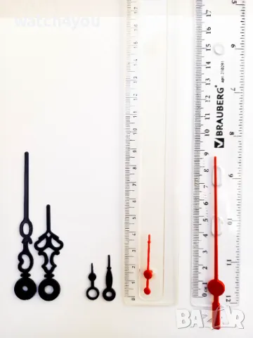 КЪСИ СТРЕЛКИ ЗА НАСТОЛЕН СТЕНЕН ЧАСОВНИК БУДИЛНИК. МАЛКИ СТРЕЛКИ ЗА БУДИЛНИЦИ / НАСТОЛНИ ЧАСОВНИЦИ , снимка 3 - Стенни часовници - 50259174