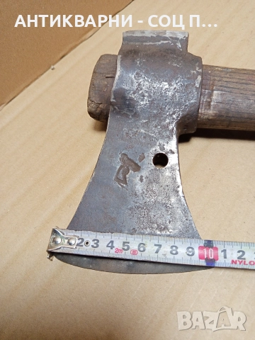 Стара Немска Брадва Със Дръжка Сап 1.700кг., снимка 10 - Антикварни и старинни предмети - 52697546