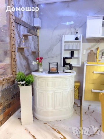 Барби къща ръчно изработена Авторки проект, снимка 10 - Кукли - 53101952