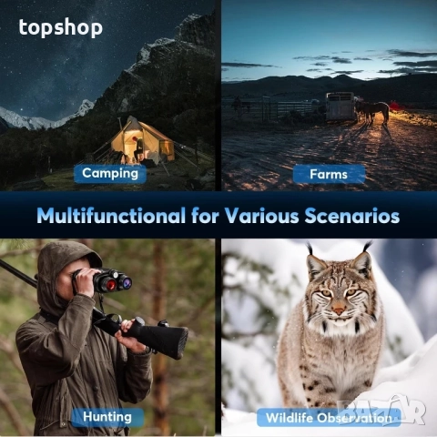 Нов Дийимин 4K бинокъл за нощно виждане, 3-инчов HD екран с 8X цифрово увеличение,  батерия 5000mAh, снимка 3 - Екипировка - 51637840