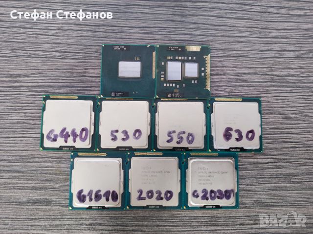 Процесори: i3 380M, i3 2370M, LGA1155 Pentium и Celeron