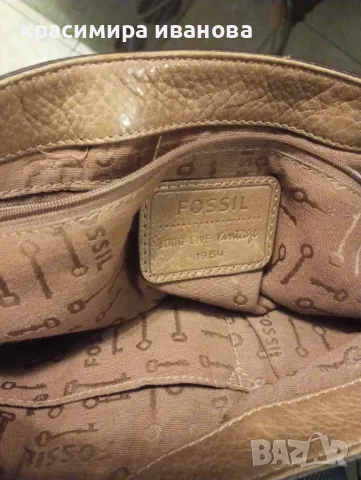 Дамска чанта Fossil , снимка 3 - Чанти - 49897656