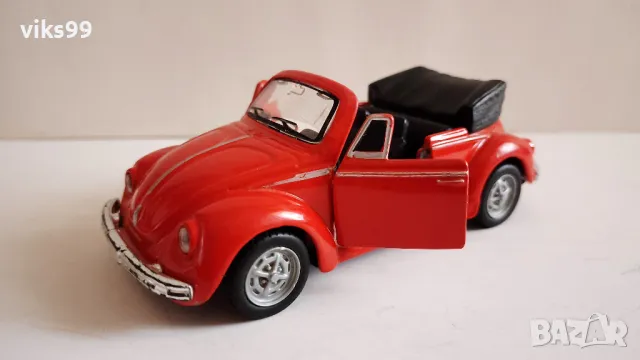 Volkswagen VW 1303 Beetle Cabriolet Maisto 1:36 , снимка 2 - Колекции - 47199990