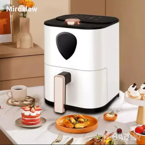 Air fryer Иновативен Еър фрайър 6 литра за готвене без мазнина, снимка 2 - Друга електроника - 48695460