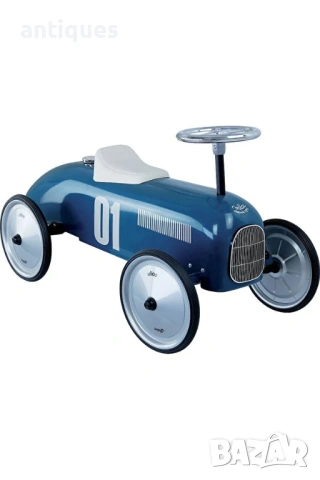Метална ретро детска количка - Vilac - синя, снимка 2 - Детски велосипеди, триколки и коли - 54106664