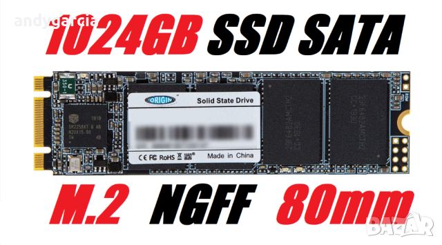 1024GB 1TB Origin Storage Inception TLC830 Series M.2 NGFF 80mm SATA 3D TLC SSD диск лаптоп настолка, снимка 1 - Твърди дискове - 46228781
