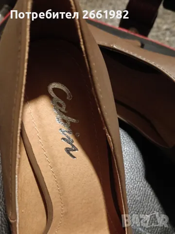 Кафяви токчета - Cabin, снимка 3 - Дамски обувки на ток - 50170941