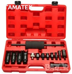 Комплект обратен чук за вадене на Common rail дюзи 14 ч., 50348 Подходящ за бързо и надеждно отстран, снимка 2 - Други инструменти - 49828161