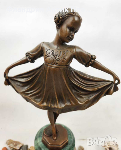 Грацията на Балерината - статуетка бронз, снимка 7 - Статуетки - 44988858