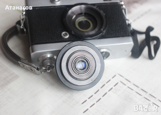 „Индустар 69“ 28/2.8 + фотоапарат " Чайка", снимка 3 - Фотоапарати - 54021965