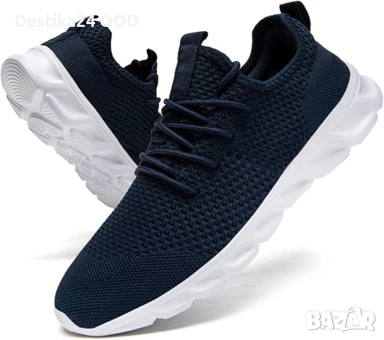 Мъжки спортни обувки дишащи леки за бягане фитнес ежедневни, снимка 2 - Маратонки - 53463632