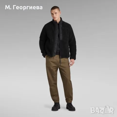 С ЕТИКЕТ! Оригинално мъжко яке G-Star RAW в черно, снимка 7 - Якета - 48212758