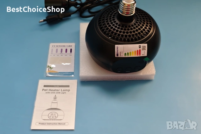 нагревателна лампа за влечуги, домашни любимци и пилета с таймер и UVA/UVB светлина – 200W-500W, снимка 10 - Друга електроника - 54008040