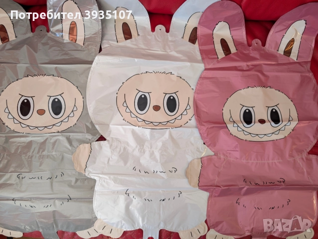 Парти сламки и свирки Лабубу / парти артикули, снимка 9 - Други - 51554445