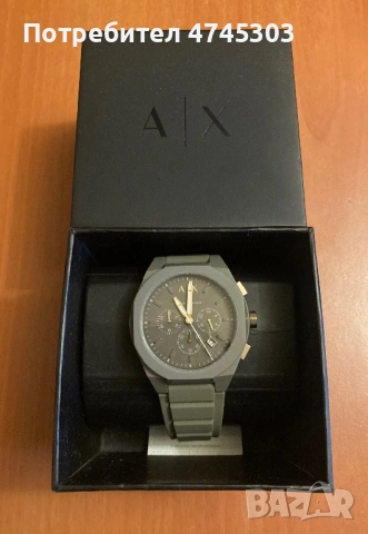 НОВ Armani Exchange Chronograph Часовник, снимка 3 - Мъжки - 53582407