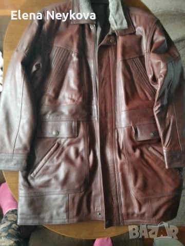 Мъжка кожена полушубка , снимка 6 - Якета - 53369941