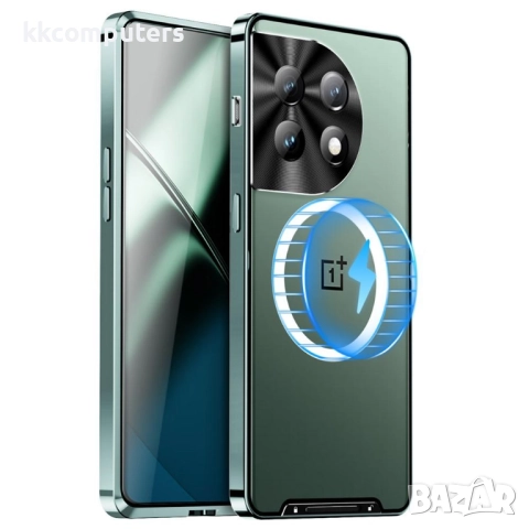 Магнитен калъф за OnePlus 11 5G – метален електроплейтинг ръб и защита за камерата, различни цветове, снимка 2 - Калъфи, кейсове - 52377928