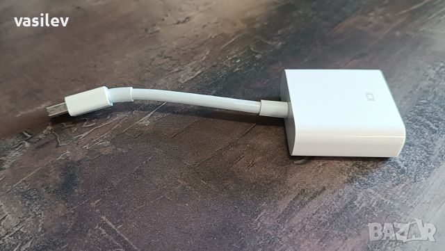 Apple Mini DisplayPort към DVI адаптер A1305. Mini DP to DVI, снимка 2 - Кабели и адаптери - 46189482